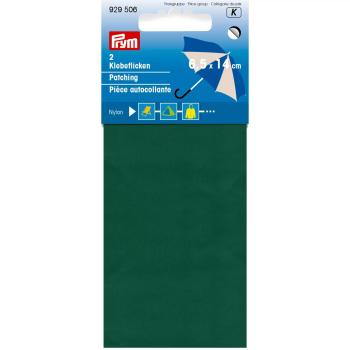 Prym Klebeflicken Nylon, 2 Stück, 6,5 x 14cm, grün 929506